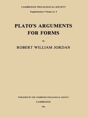 cover image of Plato's Arguments for Forms